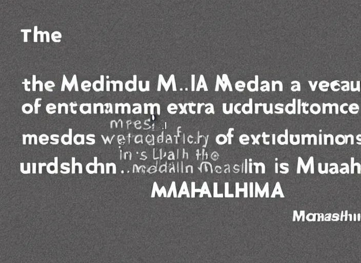 Prompt: 'The medium is the message', a quote from Understanding Media: The Extensions of Man by Marshall McLuhan