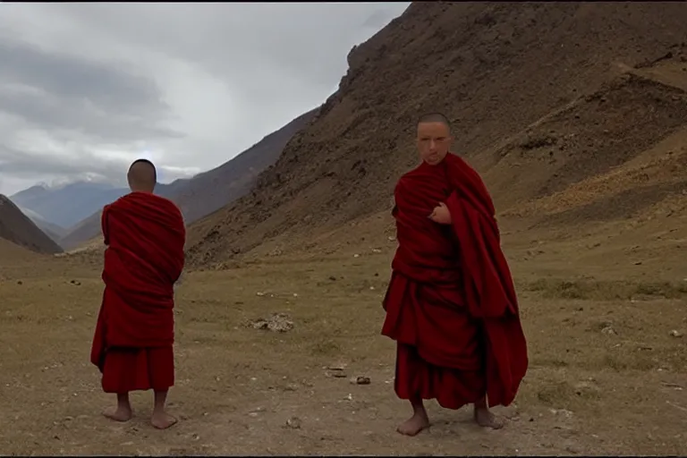 Image similar to movie of a monk in Tibet by Emmanuel Lubezki