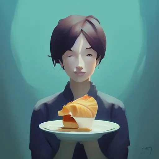 Image similar to face icon stylized minimalist breakfast at tiffany's, loftis, cory behance hd by jesper ejsing, by rhads, makoto shinkai and lois van baarle, ilya kuvshinov, rossdraws global illumination
