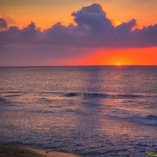 Image similar to sunset in tel aviv's beach