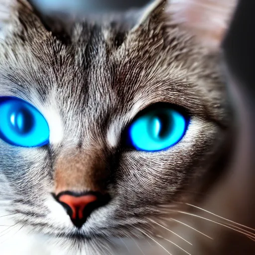 Image similar to ultra realistic nebula explosion in the eye of a cat