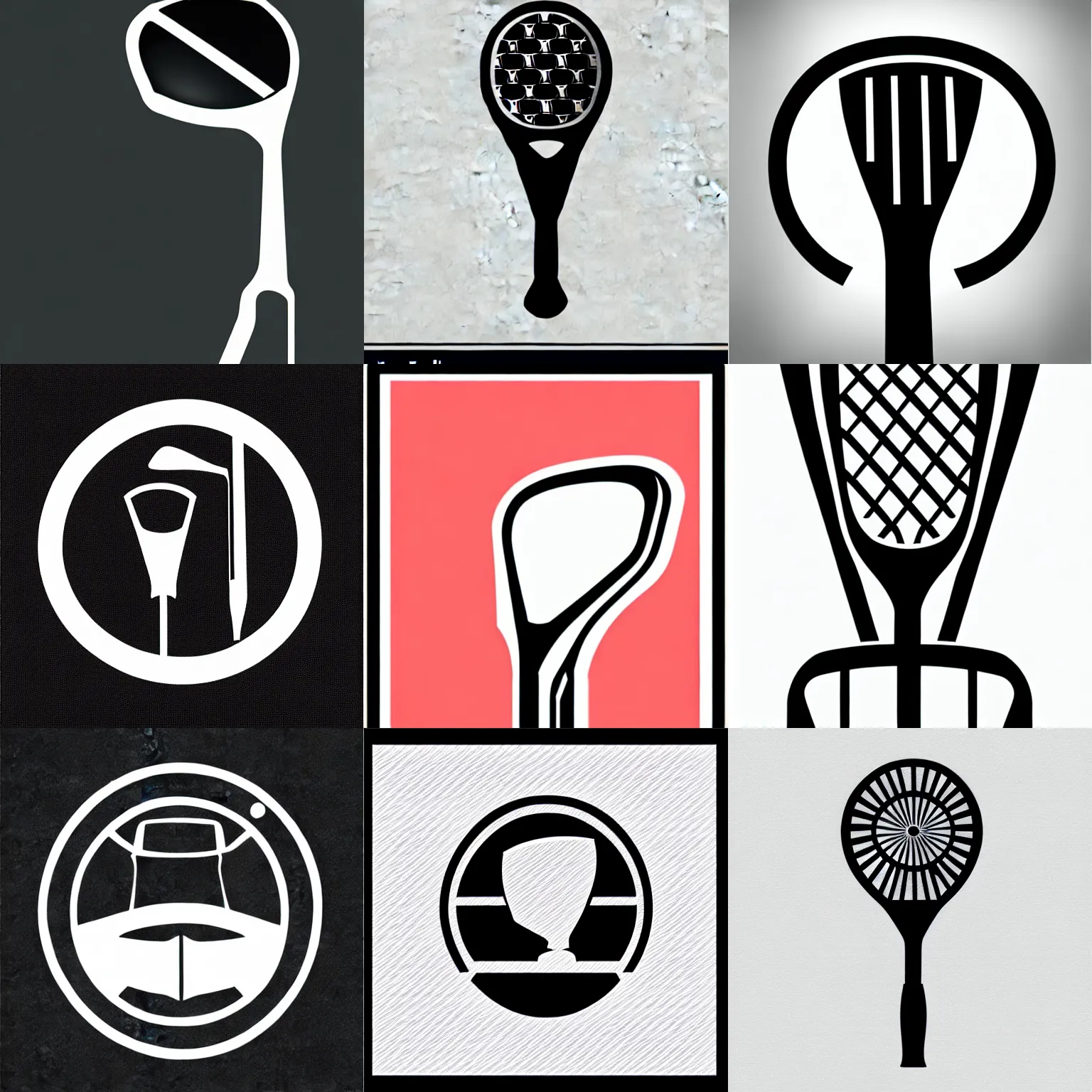 Prompt: svg stencil, modern vector, golf club head, svg art