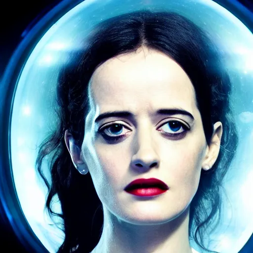 Image similar to a beautiful photograph of eva green as'doctor who ', time vortex in the background, detailed face, symmetrical face, extreme realism and detail, 8 k, completely framed, direct lighting, 3 5 mm photo, photorealistic, sharp focus