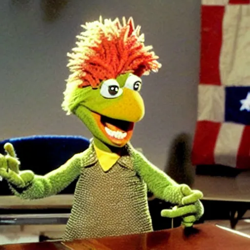 Image similar to Donald Trump as a Gorg, from tv show Fraggle Rock