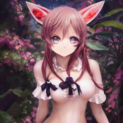 Image similar to anime catgirls nekomimi, extremely detailed eyes, fantastic details full faces, trending on artstation, pixiv, hyperdetailed Unreal Engine 4k 8k ultra HD, Stanley Artgerm Lau, WLOP, Rossdraws, James Jean Marc Simonetti Ruan Jia and Mandy Jurgens and Artgerm and William-Adolphe Bouguerea Sakimichan, yuru camp, illustration, digital art, concept art, manga cover