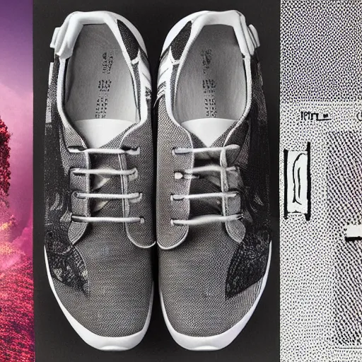 Image similar to Ultra detailed sneakers designed by Pol Pot, superresolution, HDR, futuristic sneakers