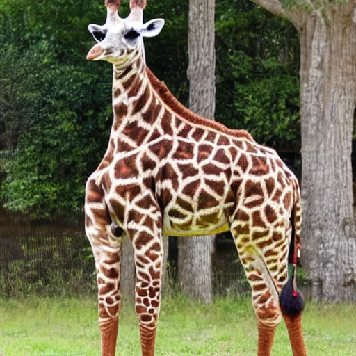 Image similar to a yogi giraffe