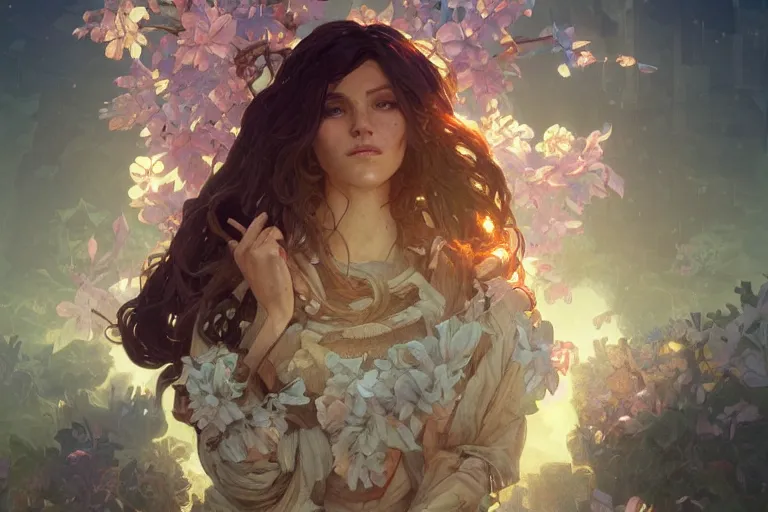 Image similar to a minecraft person, ultra realistic, concept art, intricate details, serious, highly detailed, photorealistic, octane render, 8 k, unreal engine. art by artgerm and greg rutkowski and alphonse mucha