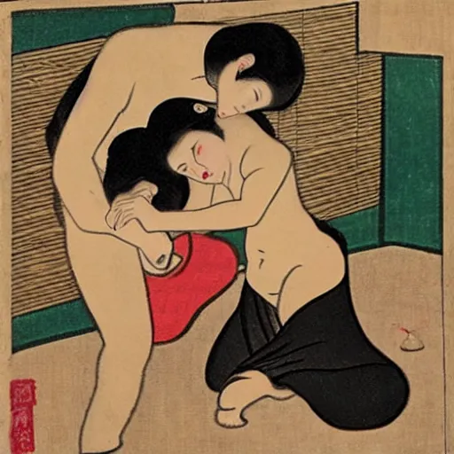 Prompt: shunga art