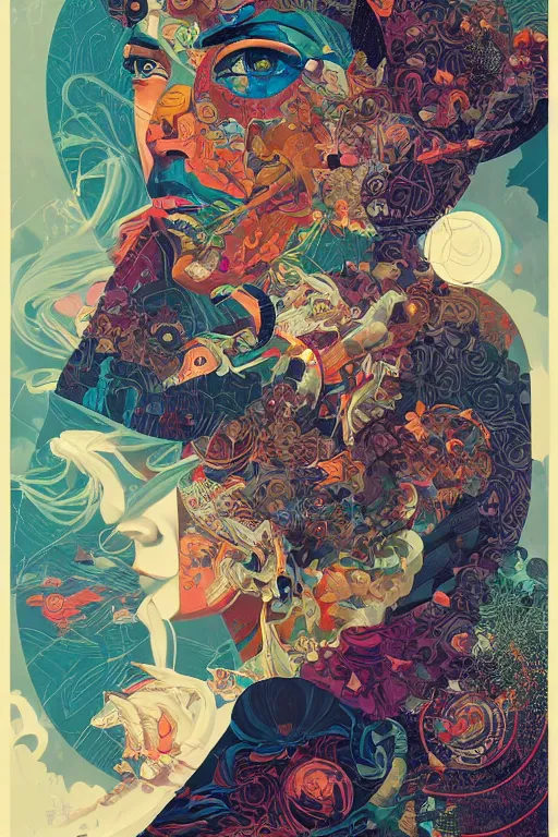 Image similar to portrait of godel's completeness theorem, by tristan eaton, victo ngai, peter mohrbacher, artgerm,