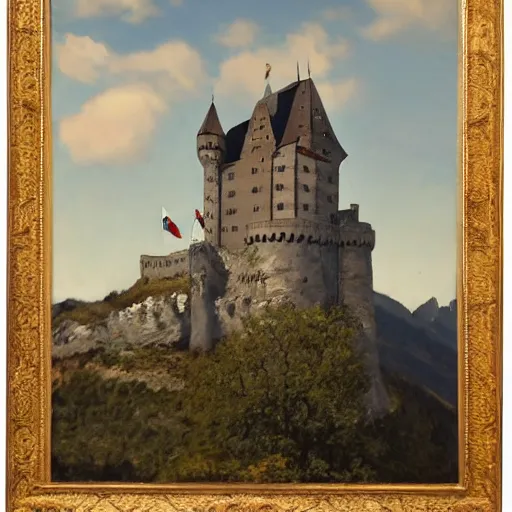 Image similar to castle in the casper friedrich.