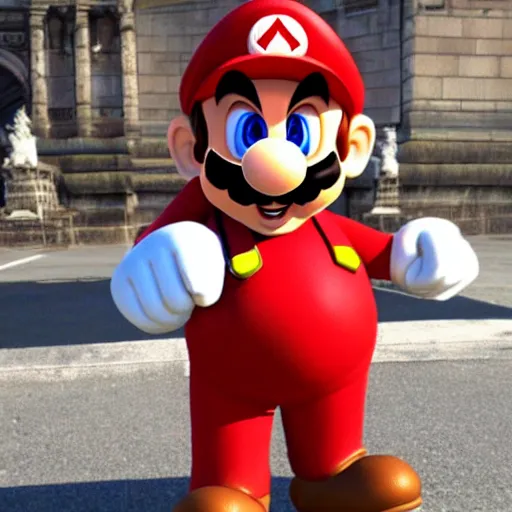 Image similar to super mario wearing vestments