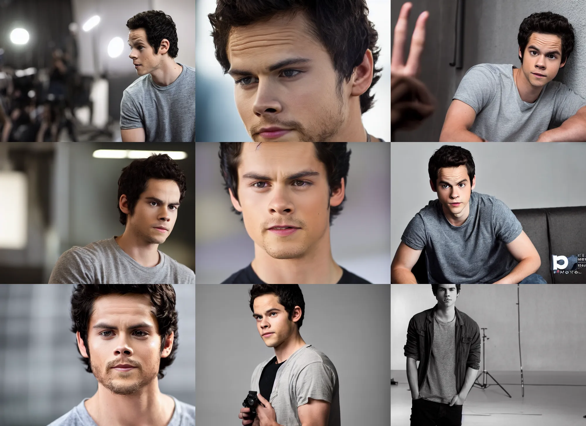 Prompt: photo still of dylan o'brien casting call, 8 k, studio lighting bright ambient lighting key light, 8 5 mm f 1. 8