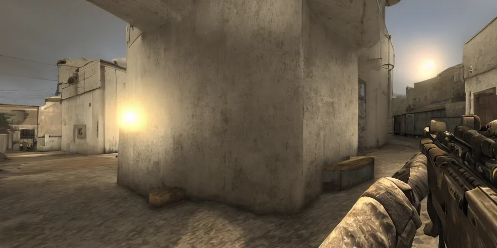 Prompt: still frame from the video game counter strike : global offensive, award - winning, stunningly realistic, volumetric lighting, coherent, no artifacts, cinematic, atmospheric, studio quality