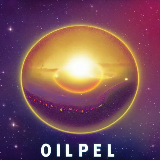 Image similar to album art for a band called Opal in sky