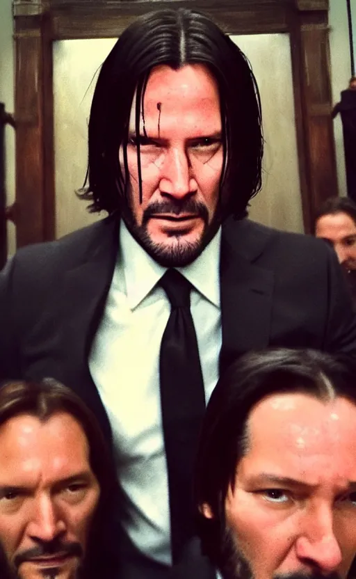 Prompt: img _ 0 1 2 4. jpg. candid john wick selfie. snapchat, instagram, hashtags