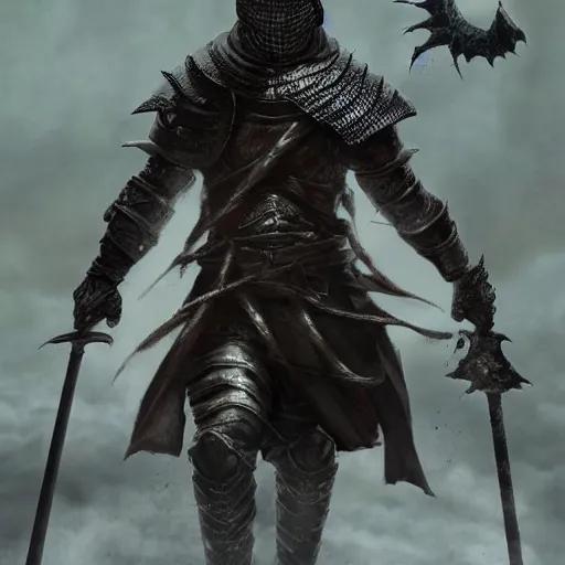 Image similar to drake as a dark souls boss, cinematic