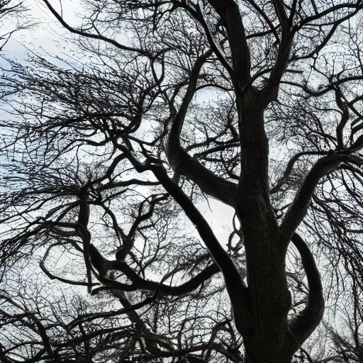 Image similar to wind of winter in the black boughs