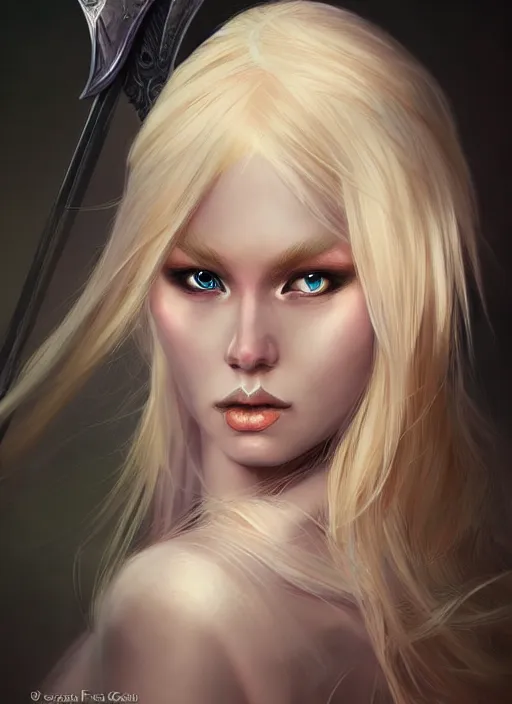 Image similar to blonde combat fairy venizian era, dark fantasy, extremely detailed, sharp focus, portrait, smooth, digital illustration, by rossdraws, frank franzzeta