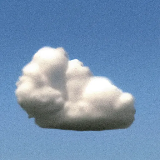 Image similar to a cloud shaped as a rabbit