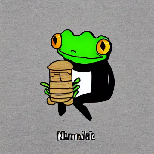Image similar to wholesome ninja frog