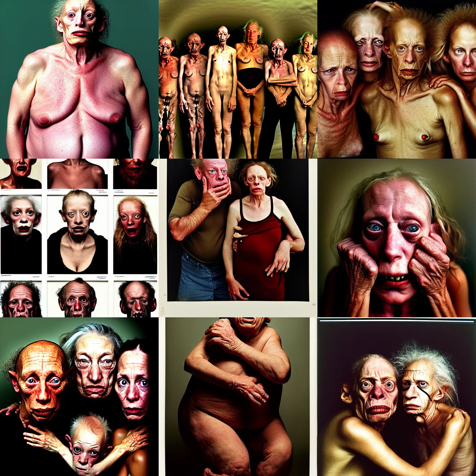 Prompt: portrait of the worlds ugliest people by annie leibovitz