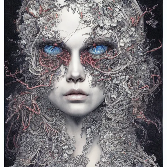 Image similar to a highly detailed portrait in the style of james jean and in the style of gerald brom.