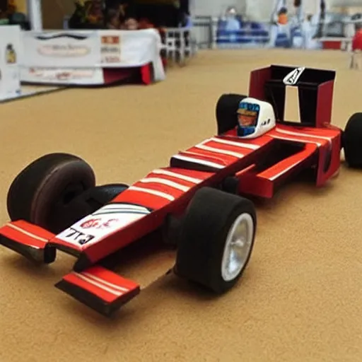 Image similar to formula one car made from popsicle stick