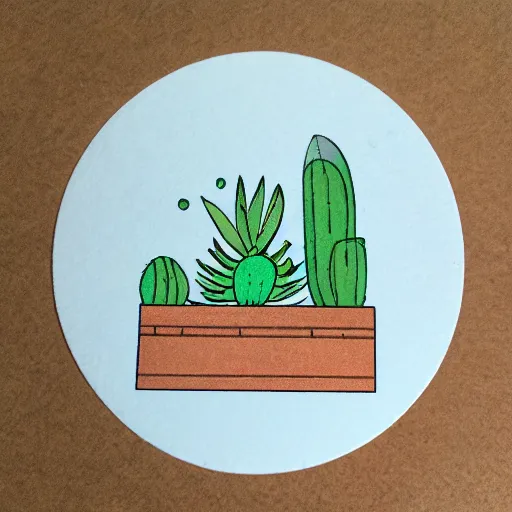 Image similar to cute succulent sticker