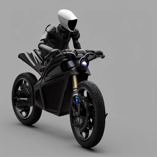 Image similar to futuristic generative design exoskeleton motorbike, dark plastic, reflective, octane render, fusion360