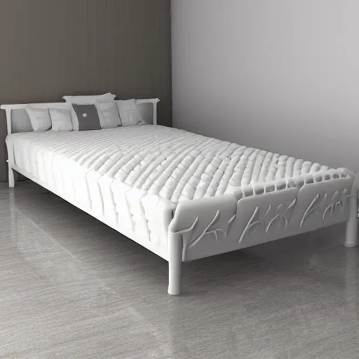 Image similar to a plastic bed, realistic, detailed