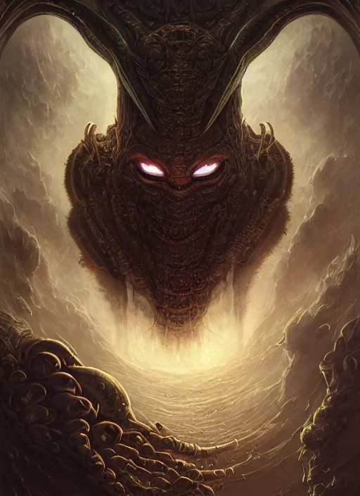 Image similar to evil dark spaceship mf doom reptile eyes, cosmic horror, intricate, elegant, highly detailed, centered, digital painting, artstation, concept art, smooth, sharp focus, illustration, artgerm, tomasz alen kopera, peter mohrbacher, donato giancola, joseph christian leyendecker, wlop, frank frazetta