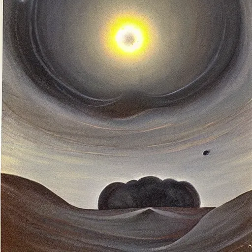 Image similar to A beautiful painting of a black hole. This hole appears to be a portal to another dimension or reality, and it is emitting a bright, white light. There are also stars and other celestial objects around it. 1990s by Augustus Edwin Mulready, by Grace Cossington Smith ornate