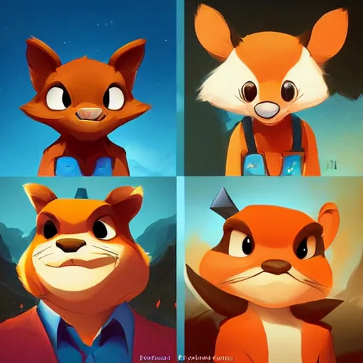 Image similar to face icon stylized minimalist chip'n dale : rescue rangers, loftis, cory behance hd by jesper ejsing, by rhads, makoto shinkai and lois van baarle, ilya kuvshinov, rossdraws global illumination