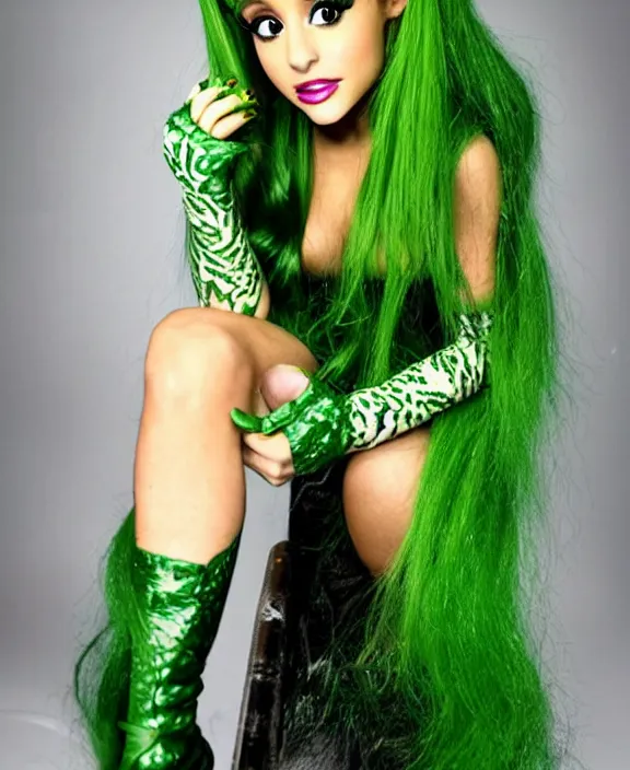 Image similar to ariana grande as poison ivy