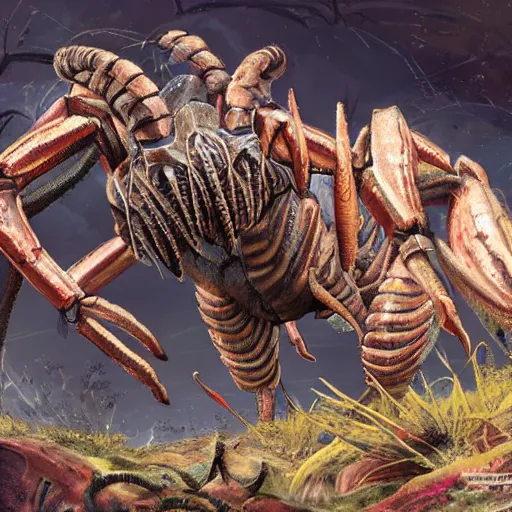 Image similar to giant arthropod creature