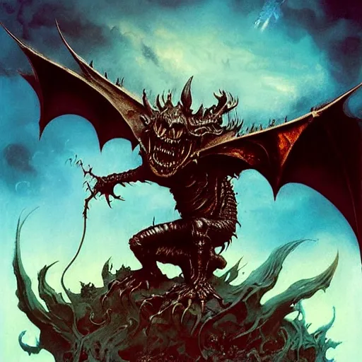 Image similar to flying black dragon spitting acid, d & d, fantasy, greg rutkowski, frank frazetta, alexandre chaudret, boris vallejo, michael whelan, miro petrov, hr giger, magali villeneuve, donato giancola