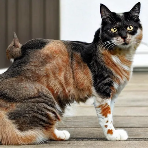 Image similar to hybrid of a cat and a dog, cat dog hybrid
