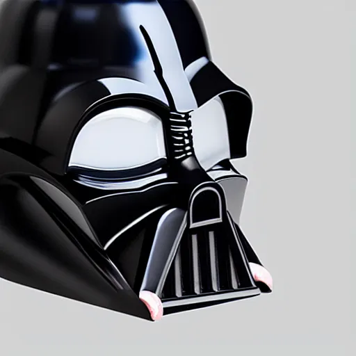 Prompt: darth vader helmet kettle, industrial design, high quality render, photo realism, studio lighting