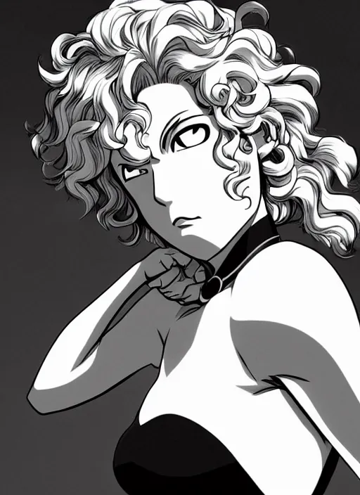 Image similar to A full portrait photo of tatsumaki one punch man, f/22, 35mm, 2700K, lighting, perfect faces, award winning photography.