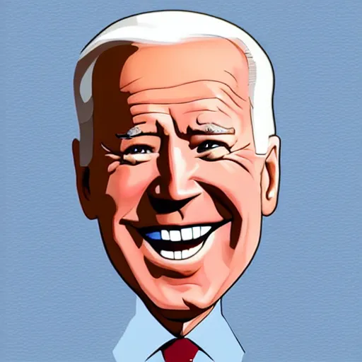 Image similar to joe biden charicature