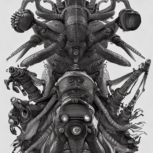 Image similar to aliens, Trending on Artstation, Hiroaki Tsutsumi style