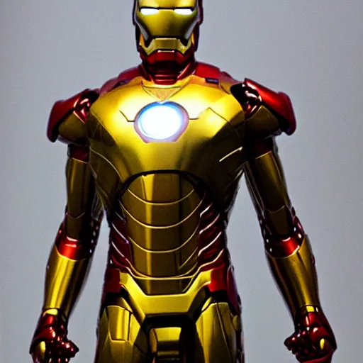 Image similar to golden sculpture of Iron Man