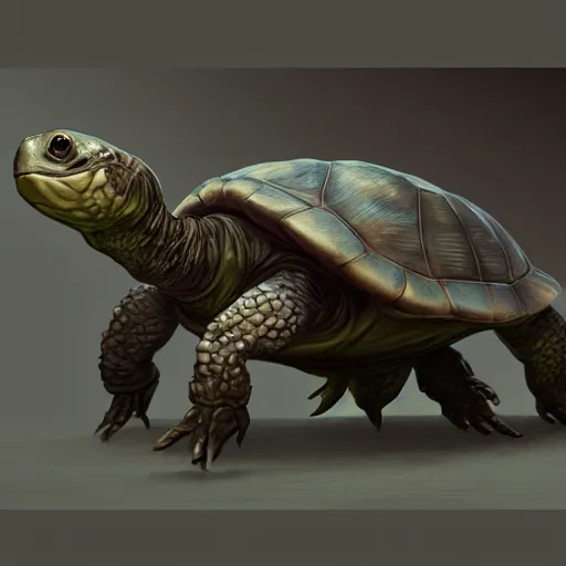 Image similar to DND humanoid turtle, made by Stanley Artgerm Lau, WLOP, Rossdraws, ArtStation, CGSociety, concept art, cgsociety, octane render, trending on artstation, artstationHD, artstationHQ, unreal engine, 4k, 8k,