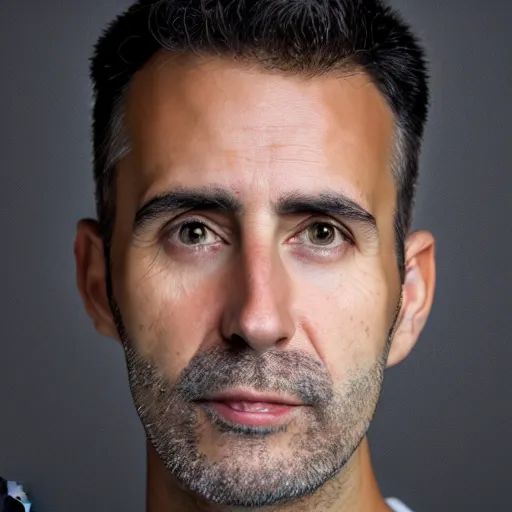 Prompt: headshot, portrait photo still of an average italian man, white background, 8 k, 8 5 mm f 1. 8