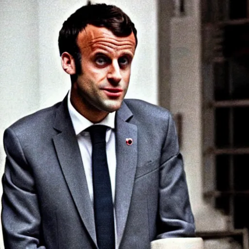 Image similar to Emmanuel Macron in Fight Club (1999)