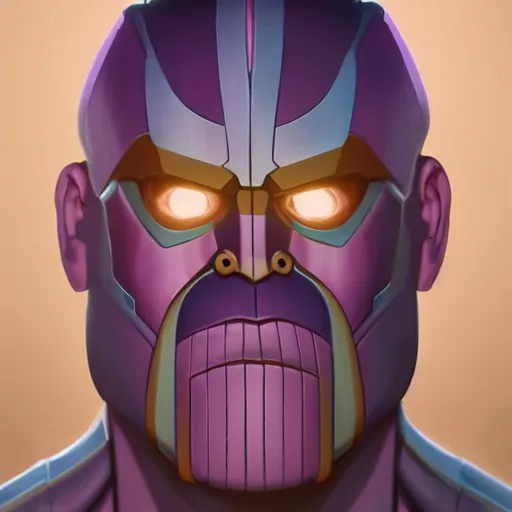 Prompt: face icon stylized minimalist thanos, loftis, cory behance hd by jesper ejsing, by rhads, makoto shinkai and lois van baarle, ilya kuvshinov, rossdraws global illumination