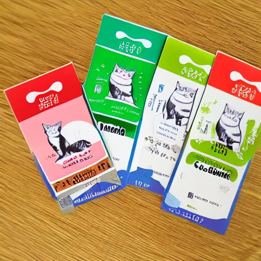 Image similar to product sticker of cat medicine with rectangle shape,