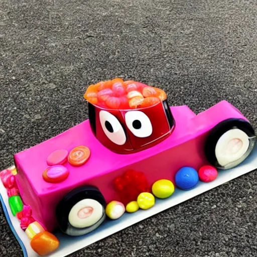 Image similar to car made from candy