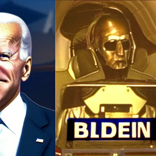 Image similar to Joe Biden in lawnmower man, bad 90s cg